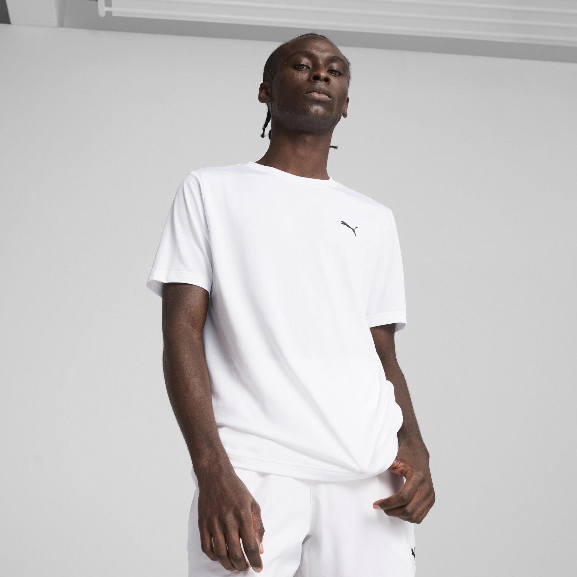 PUMA ESS SMALL LOGO POLY TEE UNISEX KISA KOL T-SHIRT