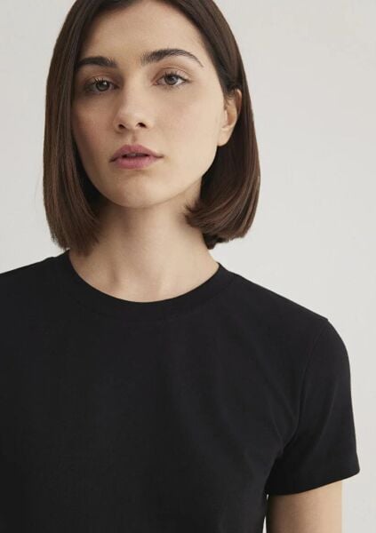 MAVİ YUVARLAK YAKA BASIC TİŞÖRT KADIN BASIC, SEMI BASIC