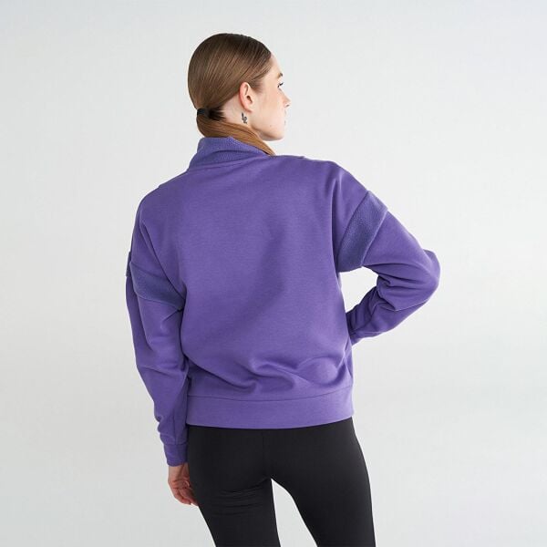 HUMMEL HMLADUR ZIP NECK SWEATSHIRT KADIN FERMUARLI SWEATSHIRT