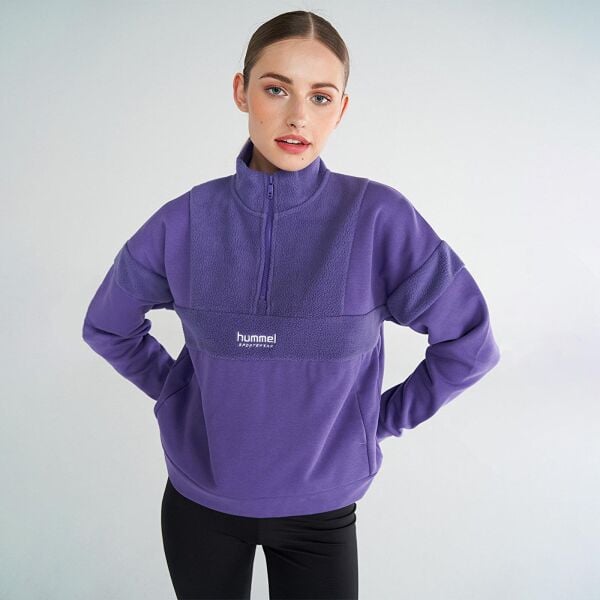 HUMMEL HMLADUR ZIP NECK SWEATSHIRT KADIN FERMUARLI SWEATSHIRT