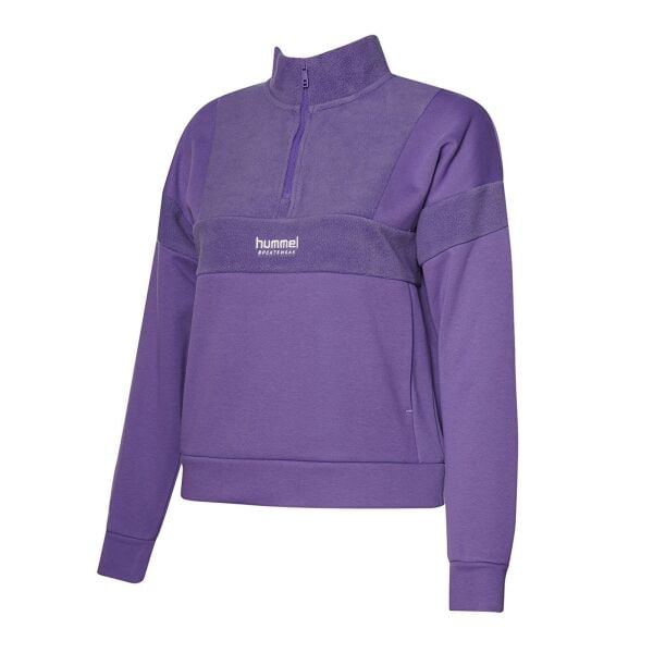 HUMMEL HMLADUR ZIP NECK SWEATSHIRT KADIN FERMUARLI SWEATSHIRT
