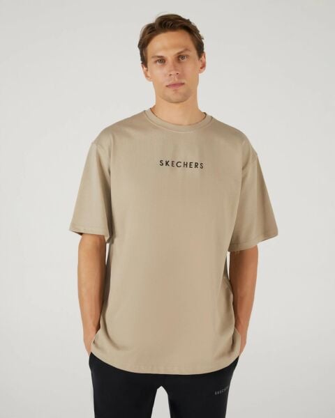 SKECHERS M GRAPHIC TEE HEAVY WEIGHT OVERSİZE T-SHİRT ERKEK T-SHIRT