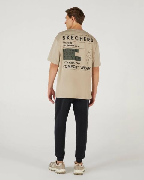 SKECHERS M GRAPHIC TEE HEAVY WEIGHT OVERSİZE T-SHİRT ERKEK T-SHIRT
