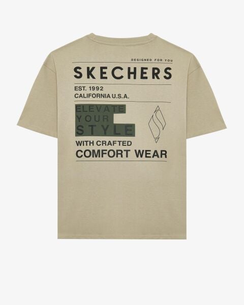 SKECHERS M GRAPHIC TEE HEAVY WEIGHT OVERSİZE T-SHİRT ERKEK T-SHIRT