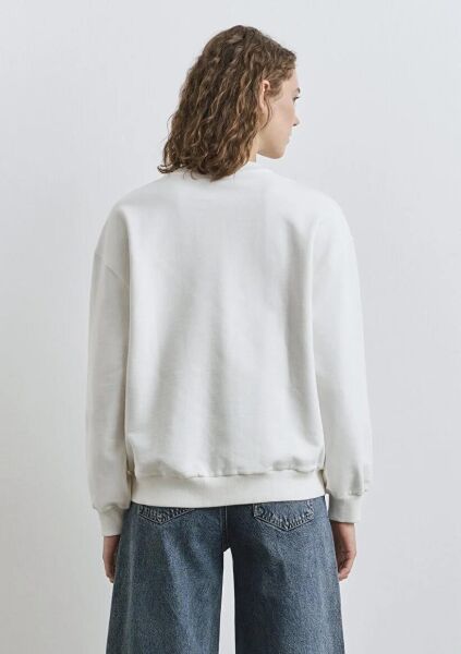 MAVİ COLLECTION BASKILI KADIN 0 YAKA SWEATSHIRT