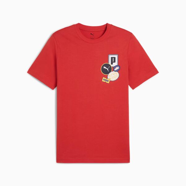 PUMA GRAPHICS ICON TEE RED FİRE UNISEX KISA KOL T-SHIRT