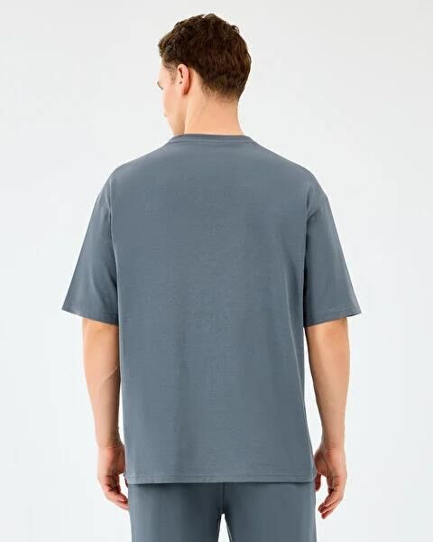 SKECHERS M HEAVY FABRIC T-SHIRT ERKEK T-SHIRT
