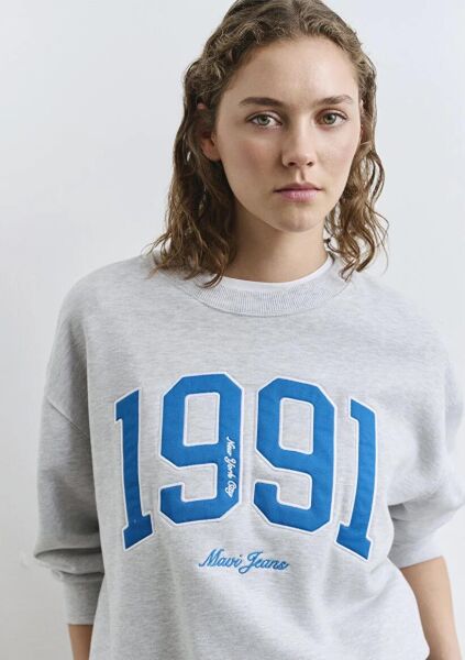 MAVİ BİSİKLET YAKA KADIN 0 YAKA SWEATSHIRT