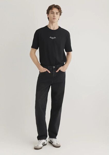 MAVİ BATMAN REFLEKTÖR BASKILI ERKEK PROJE, LİSANS T-SHIRT