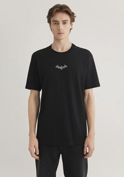 MAVİ BATMAN REFLEKTÖR BASKILI ERKEK PROJE, LİSANS T-SHIRT