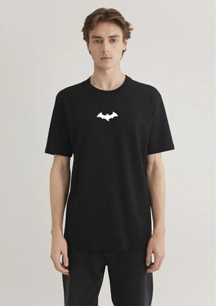MAVİ BATMAN REFLEKTÖR BASKILI ERKEK PROJE, LİSANS T-SHIRT