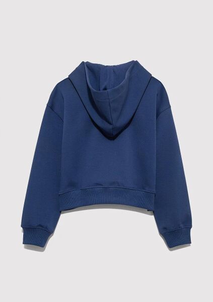MAVİ 1991 BASKILI FERMUARLI SWEATSHIRT KIZ ÇOCUK SWEATSHIRT