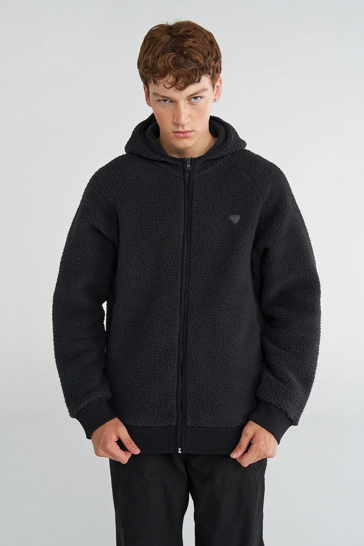 HUMMEL HMLROVE SHERPA ZIP HOODIE ERKEK CEKET