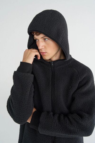 HUMMEL HMLROVE SHERPA ZIP HOODIE ERKEK CEKET