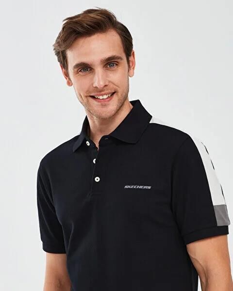 SKECHERS M COLORBLOCK POLO T-SHİRT ERKEK KISA KOL T-SHIRT