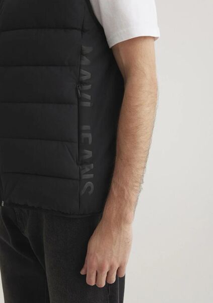 MAVİ KAPÜŞONLU ERKEK YELEK