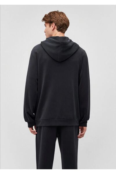 MAVİ KAPÜŞONLU FERMUARLI SWEATSHIRT ERKEK SWEATSHIRT