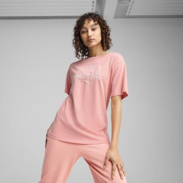 PUMA CLASS Relaxed Tee Pink Fruit KADIN KISA KOL T-SHIRT