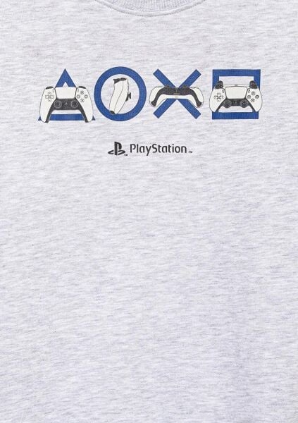 MAVİ PS PLAYSTATION BASKILI SWEATSHIRT ERKEK ÇOCUK SWEATSHIRT
