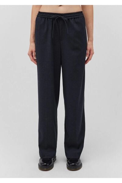 MAVİ DOKUMA PANTOLON KADIN DOKUMA PANTOLON