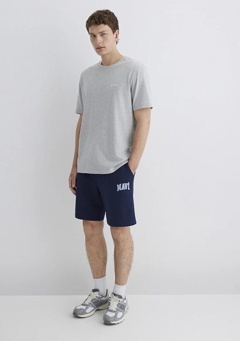 MAVİ ERKEK BASKILI ŞORT