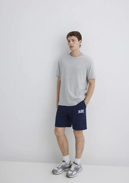 MAVİ ERKEK BASKILI ŞORT