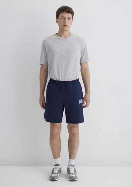 MAVİ ERKEK BASKILI ŞORT