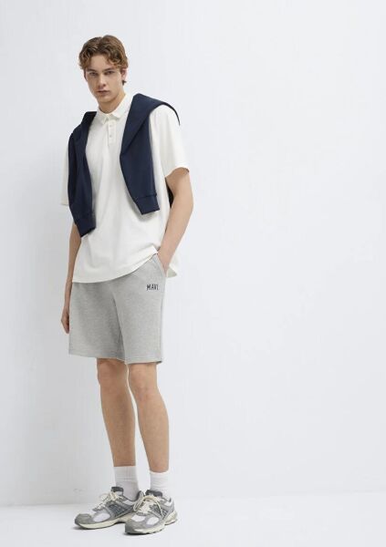 MAVİ ERKEK BASKILI ŞORT