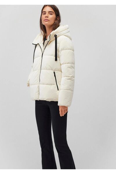 MAVİ KAPÜŞONLU CEKET KADIN CEKET