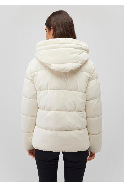 MAVİ KADIN KAPÜŞONLU MONT