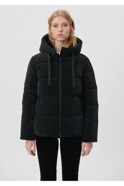 MAVİ KAPÜŞONLU CEKET KADIN CEKET