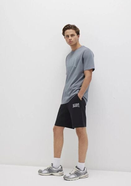 MAVİ ERKEK BASKILI ŞORT