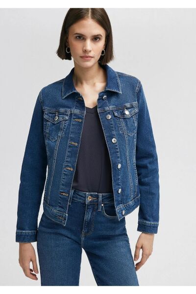 MAVİ DAISY DARK BRUSHED STR KADIN DENIM CEKET