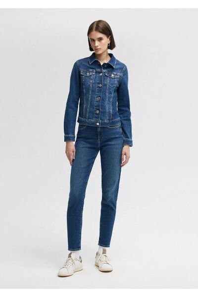 MAVİ DAISY DARK BRUSHED STR KADIN DENIM CEKET