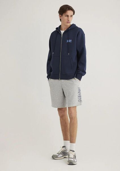 MAVİ ERKEK BASKILI ŞORT