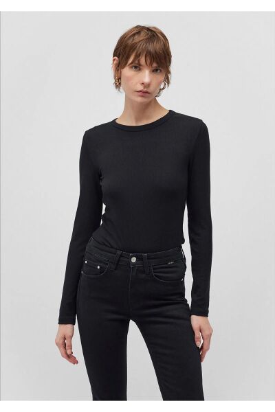 MAVİ UZUN KOLLU BASIC KADIN BASIC, SEMI BASIC