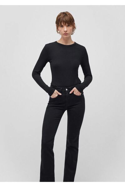 MAVİ UZUN KOLLU BASIC KADIN BASIC, SEMI BASIC