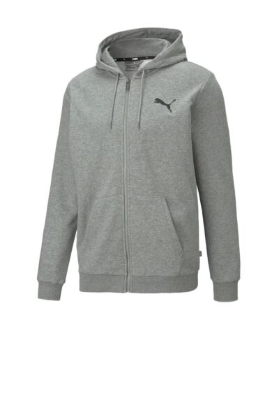 PUMA ESS SMALL LOGO FZ HOODİE ERKEK SWEATSHIRT