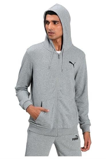 PUMA ESS SMALL LOGO FZ HOODİE ERKEK SWEATSHIRT