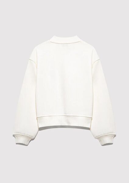 MAVİ M BASKILI ÖRME BOMBER CEKET KIZ ÇOCUK SWEATSHIRT