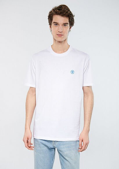 MAVİ LOGO NAKIŞLI TİŞÖRT ERKEK BASIC, SEMI BASIC