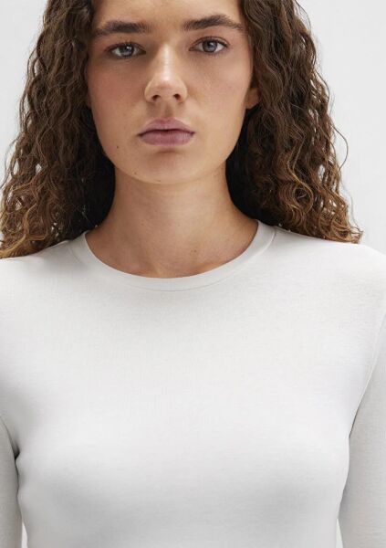 MAVİ UZUN KOLLU PENYE UST KADIN UZUN KOL T-SHIRT