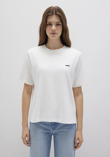 MAVİ KISA KOLLU KADIN T-SHIRT