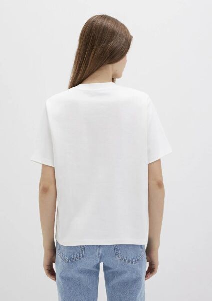 MAVİ KISA KOLLU KADIN T-SHIRT