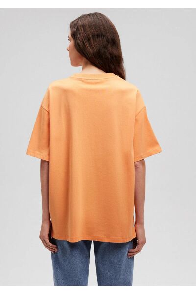 MAVİ BASKILI KADIN LOGO T-SHIRT