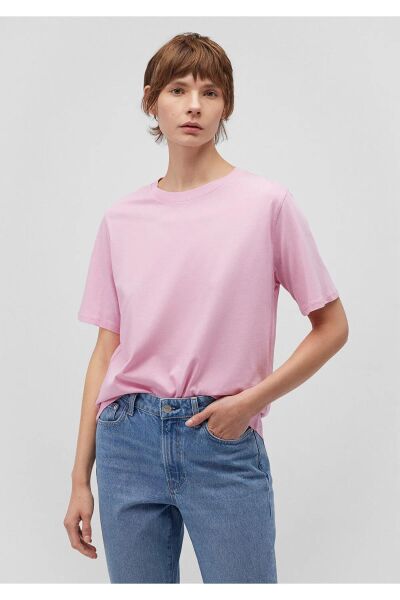 MAVİ YUVARLAK YAKA TİŞÖRT KADIN BASIC, SEMI BASIC