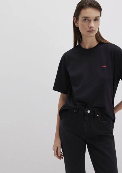 MAVİ KISA KOLLU KADIN T-SHIRT