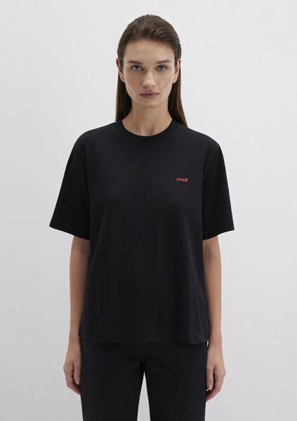 MAVİ KISA KOLLU KADIN T-SHIRT