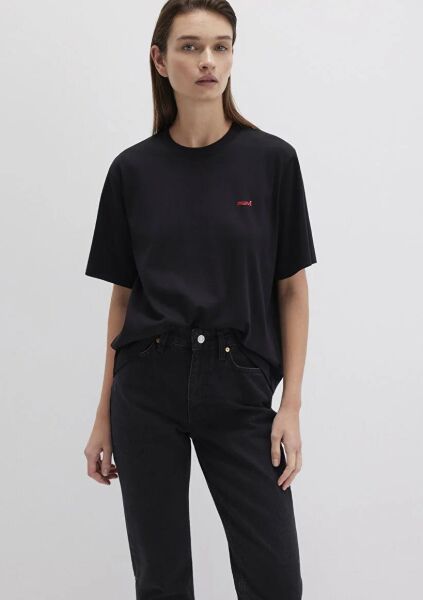 MAVİ KISA KOLLU KADIN T-SHIRT