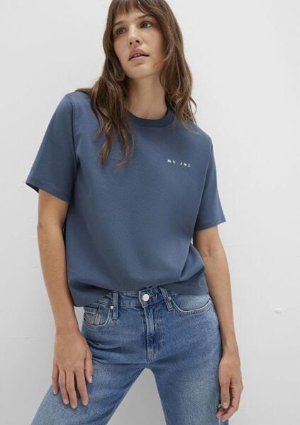 MAVİ MV BASKILI KADIN T-SHIRT